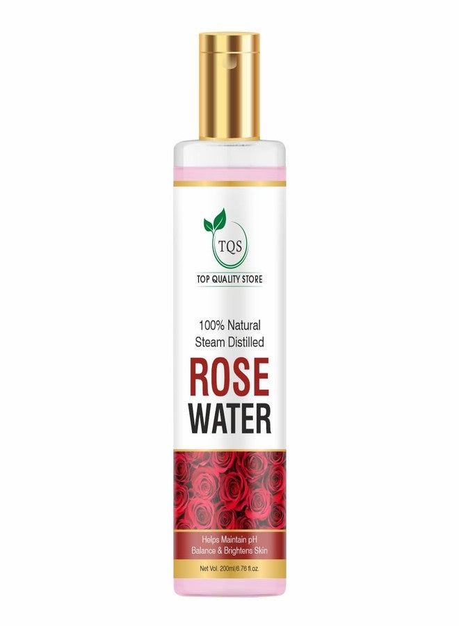 TQS Pure & Natural Rose Water/Skin Toner - Pack of 200ml - Steam Distilled - Gulab Jal - Organic - Chemical Free - Image 2