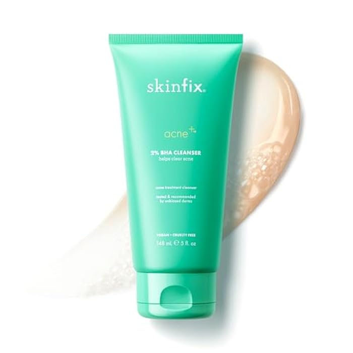Skinfix 2% BHA Cleanser - 5 oz - Clears Acne Blemishes & Blackheads - Safe for All Types of Acne - Fragrance Free - Vegan, Cruelty Free - Image 1