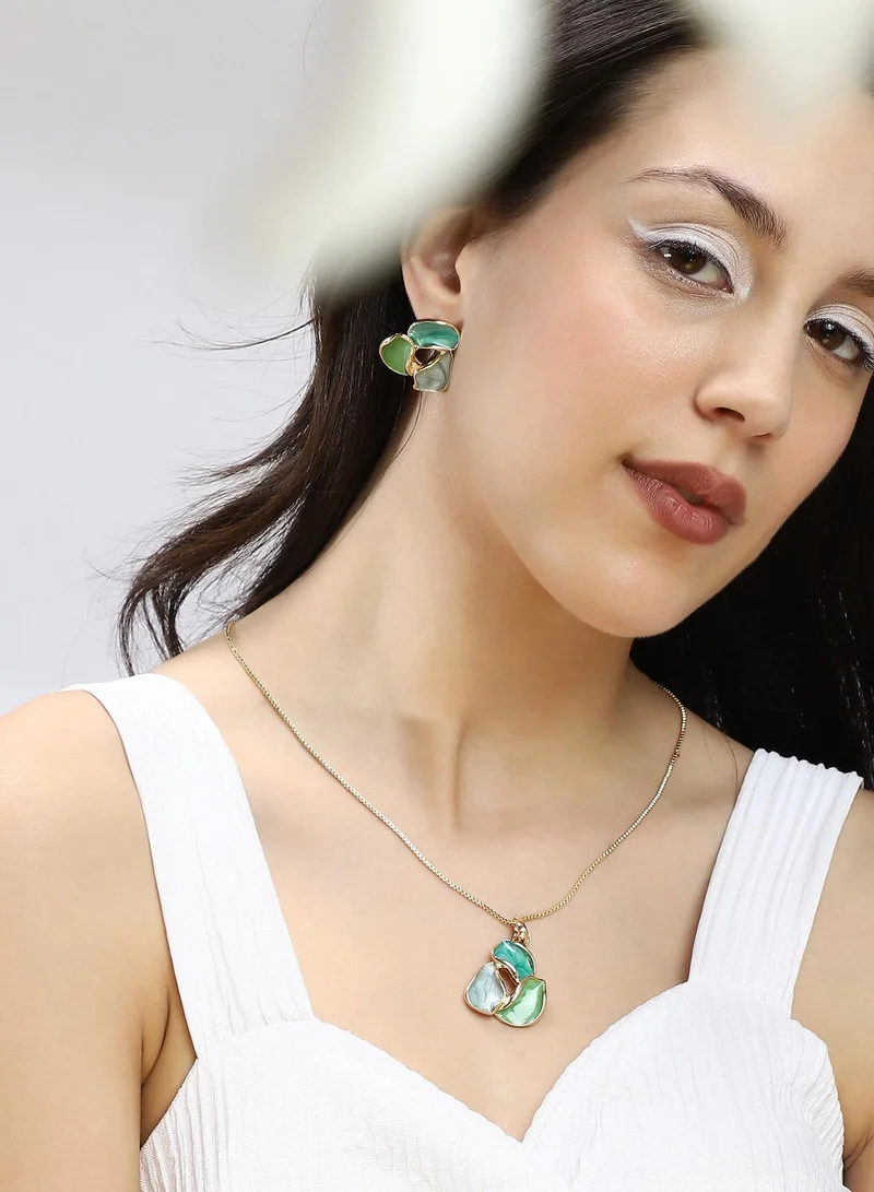 SOHI Abstract-Enamel Artificial Jewellery Set