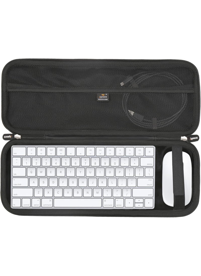 Aproca Aproca Hard Travel Storage Case for Apple Wireless Magic Keyboard 2  MLA22LLA and Apple Magic Bluetooth Mouse 2  - Image 1