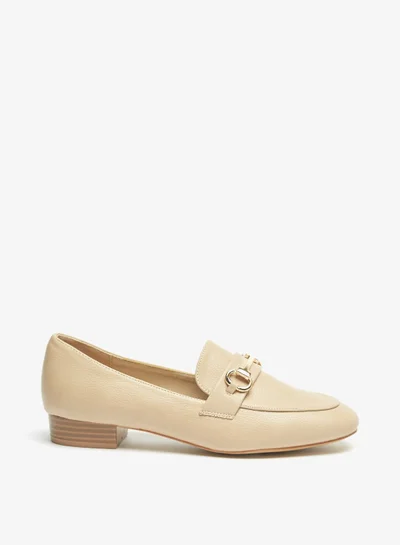 Flora Bella By Shoexpress Womens Embellished Slip-On Loafers with Block Heels