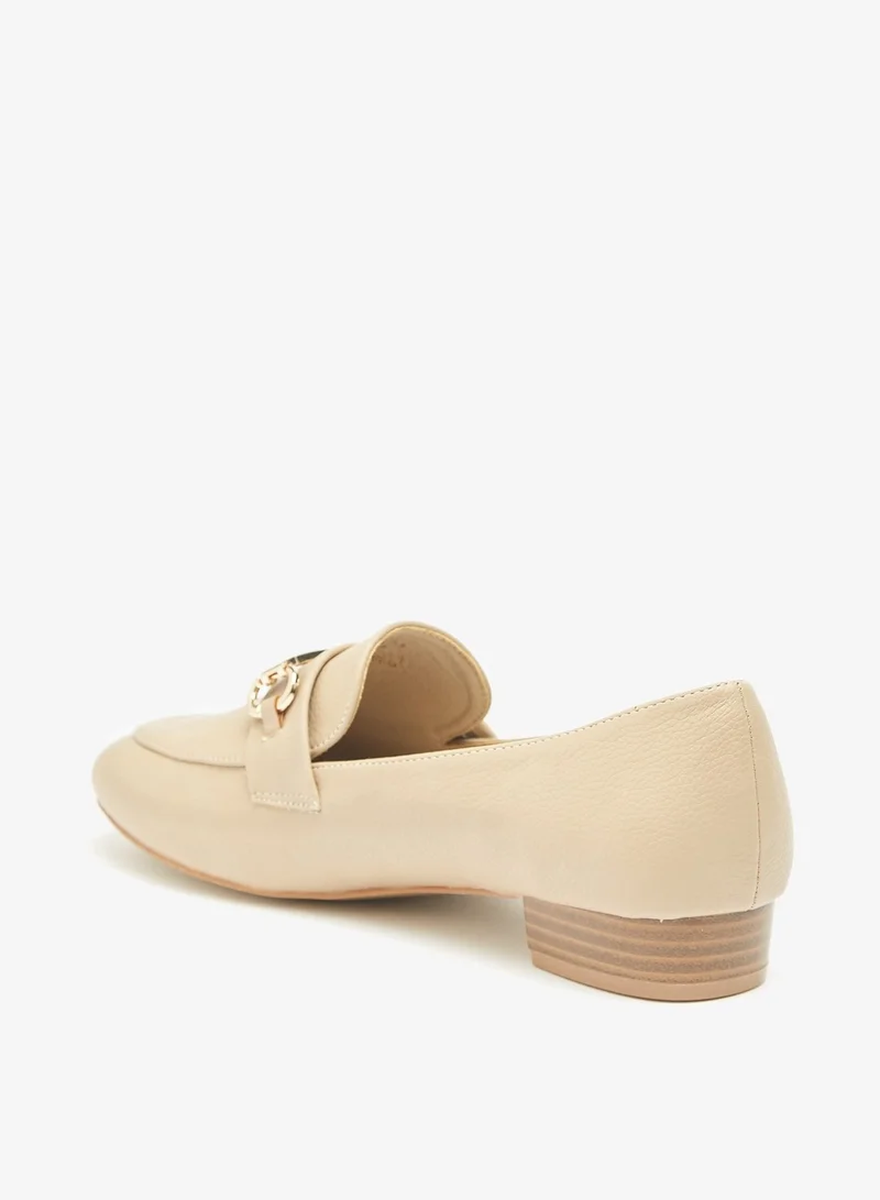 فلورا بيلا من شو إكسبرس Womens Embellished Slip-On Loafers with Block Heels