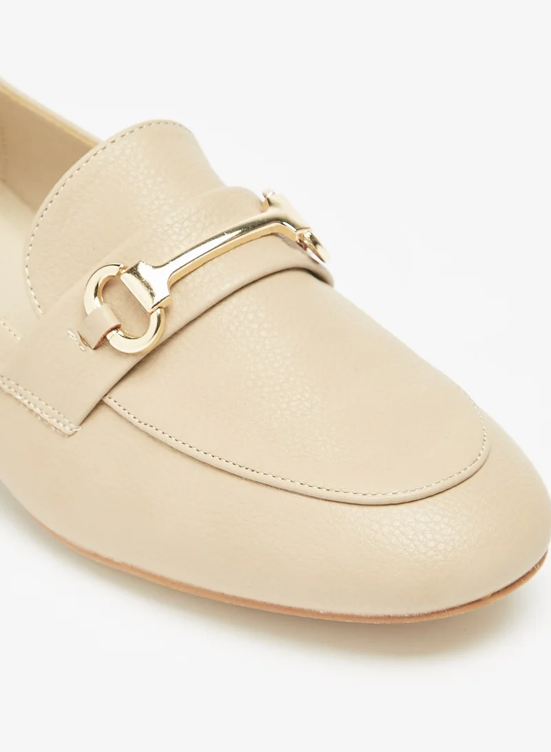 فلورا بيلا من شو إكسبرس Womens Embellished Slip-On Loafers with Block Heels