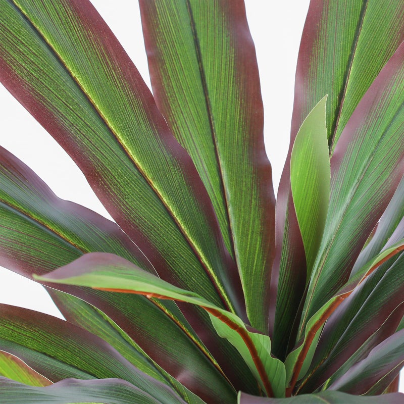 FLOWORLD Dracaena Artificial Plant 6ft Red Yucca Silk Tree Faux Plants Indoor Tall Fake House Floor Plants Realistic Artificial Trees for Home Office Decor Indoor Outdoor Housewarming Gift - Image 2