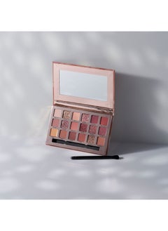 W7 W7 Socialite Pressed Pigment Palette - 18 Pink Nude Colors - Flawless Long-Lasting Glam Makeup  - Image 2