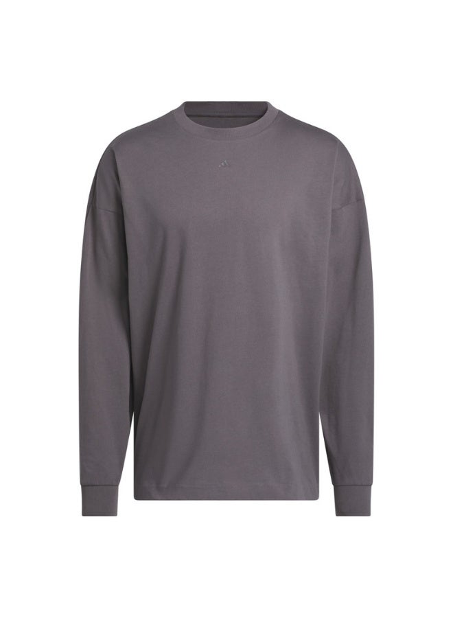 Adidas adidas ADI BB LS TEE Grey Originals Unisex T-SHIRTS  - Image 2
