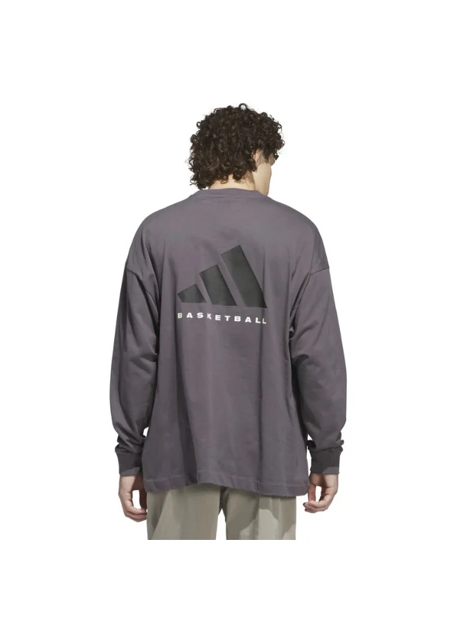 adidas تي شيرت أديداس رمادي للجنسين