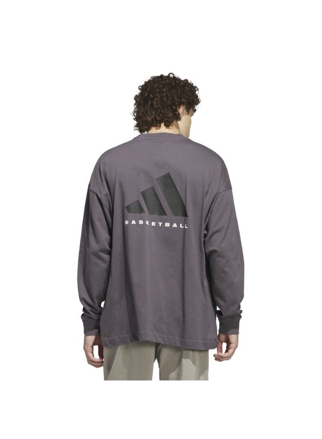 Adidas adidas ADI BB LS TEE Grey Originals Unisex T-SHIRTS  - Image 5