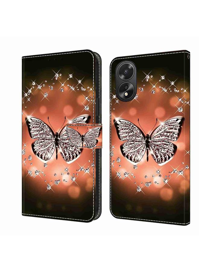 اس-توب جراب هاتف OPPO A38 4G Crystal 3D جراب هاتف جلدي واقي مقاوم للصدمات - Image 1