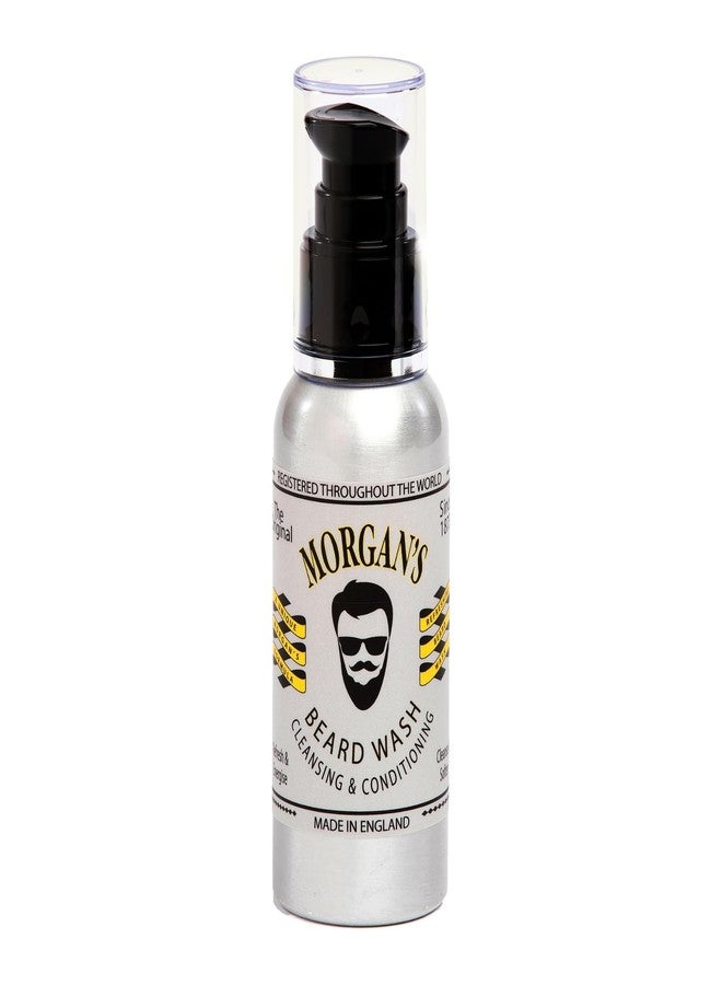 Morgans Morgan's Pomade Beard Wash, Cleansing and Conditioning Beard Shampoo for Soft and Manageable Beard, Supports Beard Growth, with Argan Oil 3.5 Fl Oz - Image 1