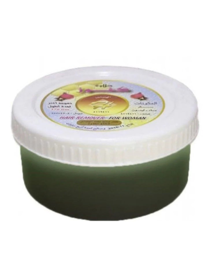 Kunoz Halawa hair remover green food color for women - 370 gm