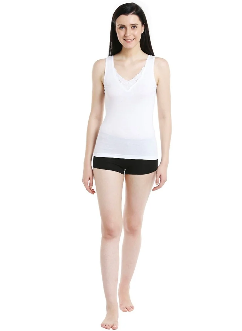 BYC WOMEN'S COTTON VEST (PACK OF 3) - WHITE