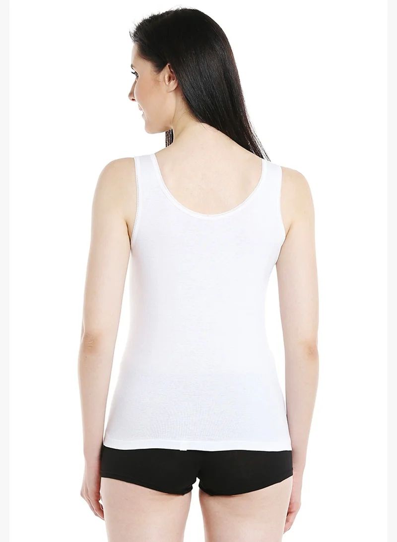 BYC  WOMEN'S COTTON VEST (PACK OF 3) - WHITE for Women | Best Price UAE