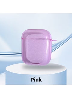 Applicable AirPods3 Headphone Case Soft TPU Apple AIPods Set 4 Fluorescent Transparent Color Bluetooth Earphone Case-Color:Pink-Applicable Models:Airpods Pro