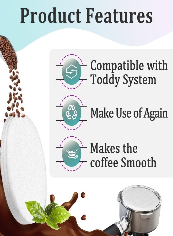 Joworthy 20 Pcs Cold Brew System Felt Filters Compatible With Toddy, Reusable Coffee Filters Fit for Nispira Replacement Water Filter and Alocs Coffee Filter - Image 5