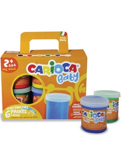 carioca Washable Finger Paint 6 Colors x 80 gr  - Image 2