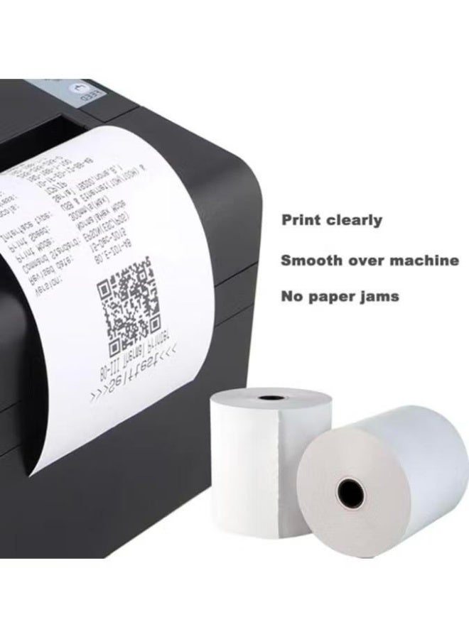Premium POS Thermal Paper Roll 80mm x 80mm Pack 4 Pieces - Image 1