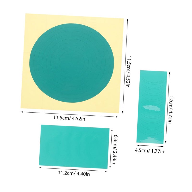 VOSAREA 4pcs Pressure Gauge Identification Stickers High Visibility Reflective Labels for Dashboard and Pressure Measurement Green Versatile Usage for - Image 2