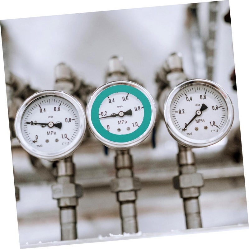 VOSAREA 4pcs Pressure Gauge Identification Stickers High Visibility Reflective Labels for Dashboard and Pressure Measurement Green Versatile Usage for - Image 5