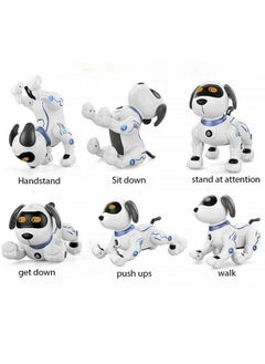 Remote Control Robot Dog Toy, Programmable Smart Interactive Robotic Pets,  Rc Stunt Robot Toys Dog Imitates Animals Music Dancing Handstand Push-up Fo