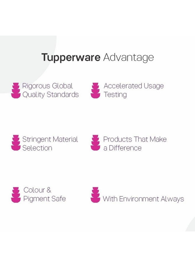 Tupperware Tropical Plastic Container Set, 230ml, Set of 4, Multicolour - Image 3