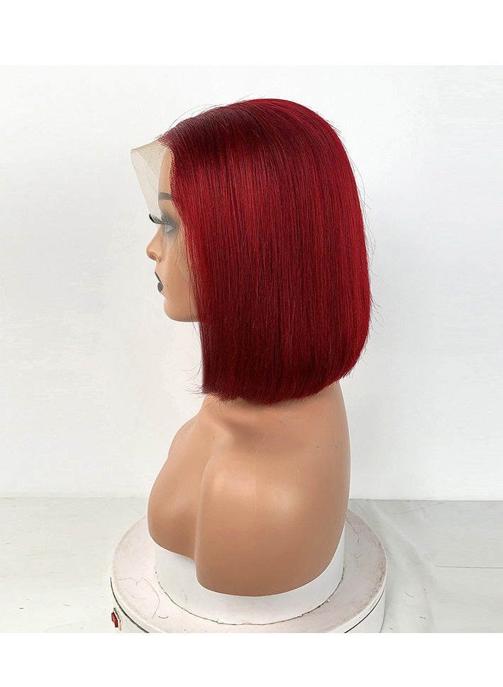 إستيل شعر مستعار قصير بوب شعر بشري 13x4 باروكة دانتيل أمامي للنساء ذوات البشرة السمراء باروكات بدون صمغ شعر بشري لون مقطوع مسبقًا رقم 5 - Image 1