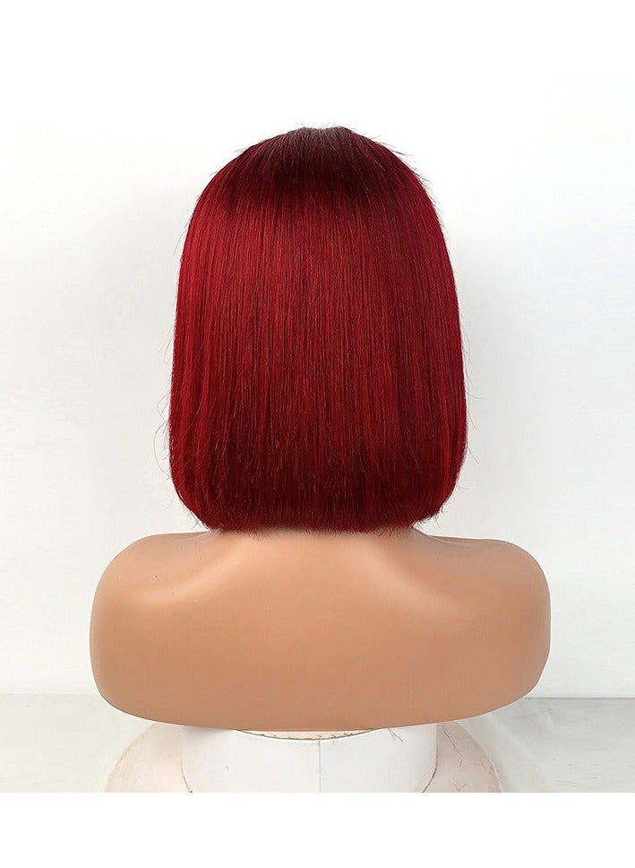 إستيل شعر مستعار قصير بوب شعر بشري 13x4 باروكة دانتيل أمامي للنساء ذوات البشرة السمراء باروكات بدون صمغ شعر بشري لون مقطوع مسبقًا رقم 5 - Image 2