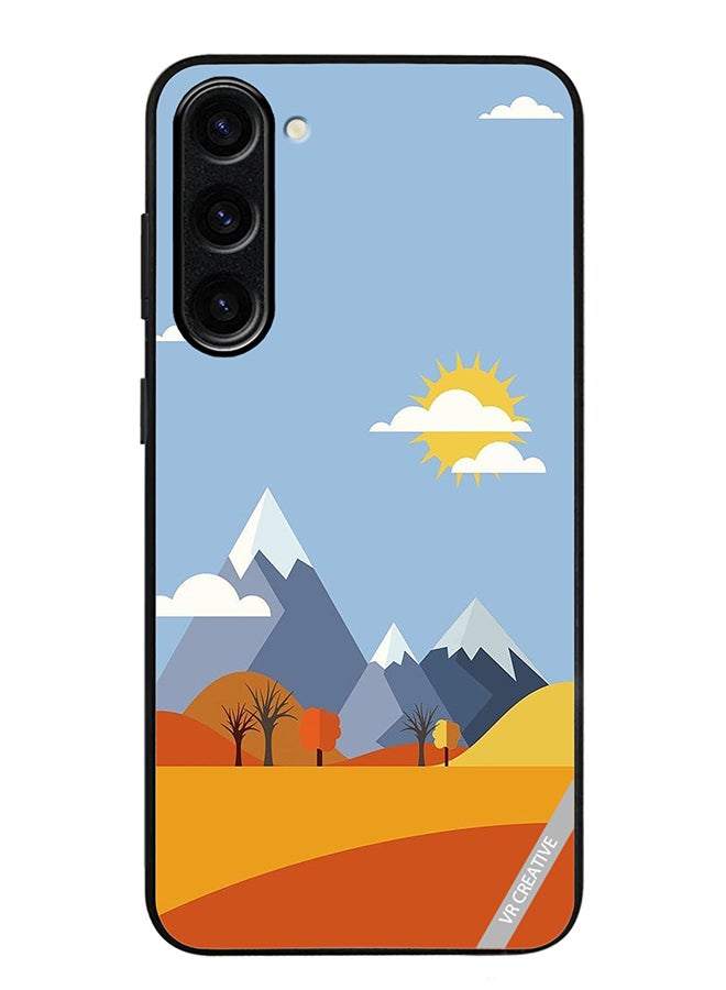 VR CREATIVE Protective Case Cover For Samsung Galaxy S24 Mountains Abstract Design Multicolour - Image 1