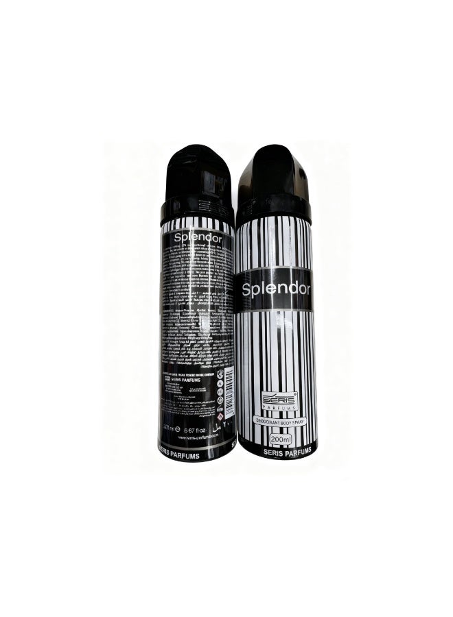 Seris Parfums Splendor by Seris Parfums Deodorant Body Spray - 200ml Long-Lasting Freshness & Premium Fragrance for Daily Use - Image 4