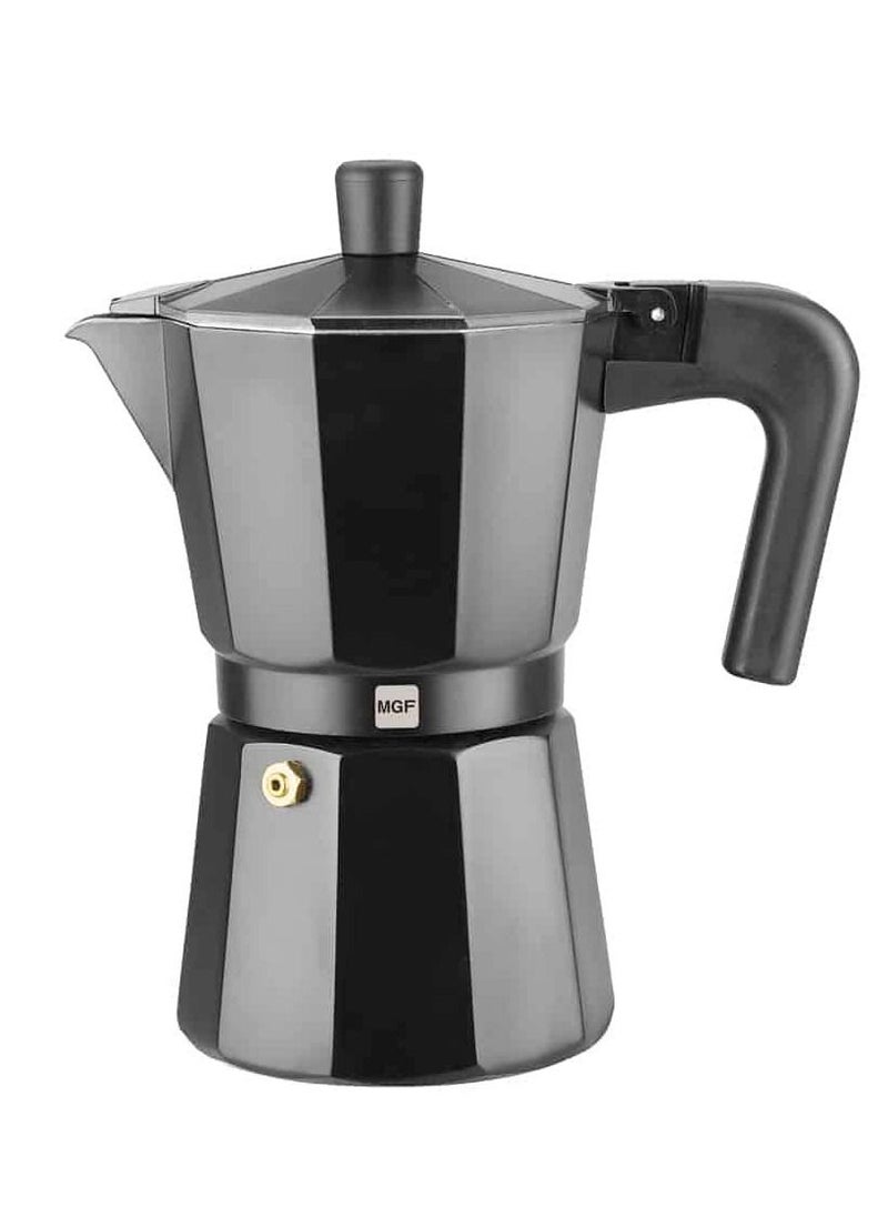Magefesa - COFFEE MAKER ALUMINIUM 3 CUPS- BLACK COLOR - Image 1