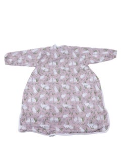 Coverall Baby Feeding Bibs Integrated Waterproof Anti Fouling Polyester Long Sleeve Baby Coverall Bib Rabbit