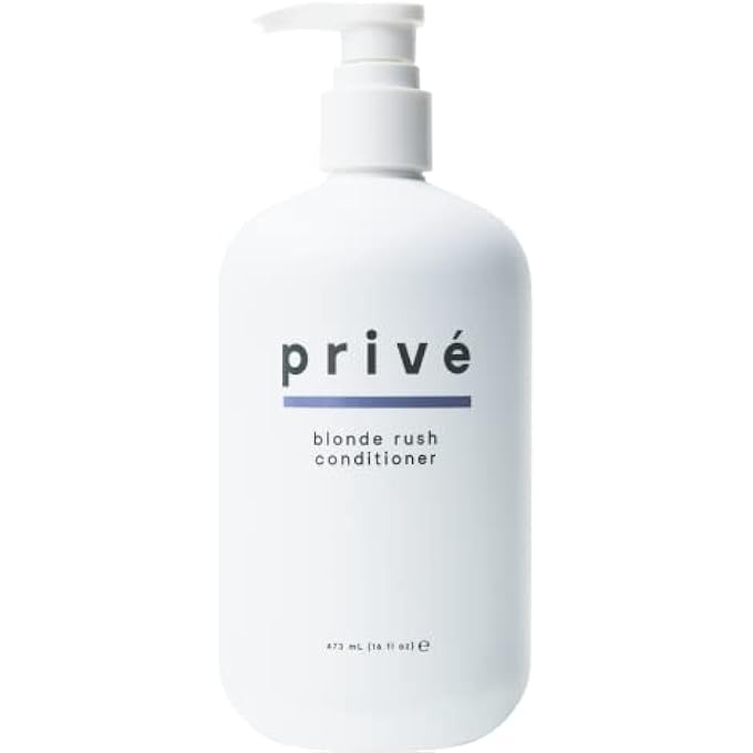 PRIVE (470ML) - BLONDE RUSH CONDITIONER (16 FLUID OUNCE / 473 MILLILITRE )-UNPARALLELED SHINE & NOURISHMENT TO YOUR BLONDE HAIR TO KEEP YOUR BLONDE CATWALK COOL AND FABULOUS - Image 2