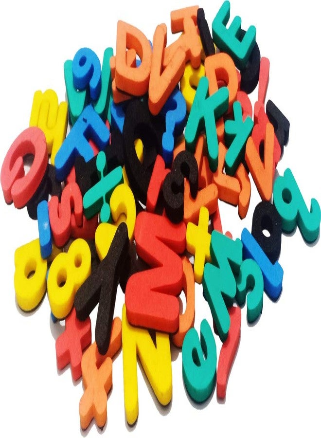 EDULEARNABLE Magnetic Letters Numbers Alphabet Fridge Magnets Colorful Foam ABC 123 Toy Set Preschool Learning Spelling Counting Uppercase Lowercase Math for Kid Toddler (66 Pcs) - Image 2