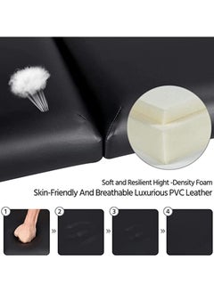 ZUIHAO Portable Massage Bed Lash Bed Facial Table SPA Beds Salon Tattoo Esthetician Bed with Carrying Bag for Shop & Home  - Image 2