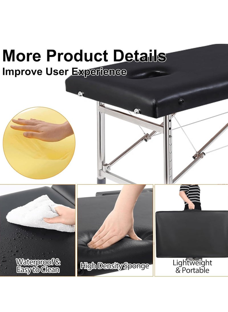 ZUIHAO Portable Massage Bed Lash Bed Facial Table SPA Beds Salon Tattoo Esthetician Bed with Carrying Bag for Shop & Home  - Image 4