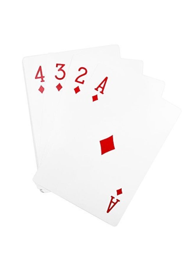Super Z Outlet Super Z Outlet Giant Jumbo Deck of Big Playing Cards Fun Full Poker Game Set - Measures 8-1/4" x 11-3/4"  - Image 2