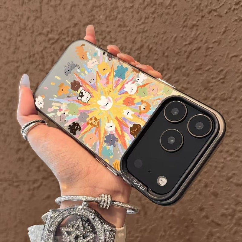 جراب هاتف Apple iPhone 17 Pro Max بتصميم كرتوني شفاف يضم ألعابًا نارية وحيوانات - جراب واقٍ مقاوم للصدمات - Image 3