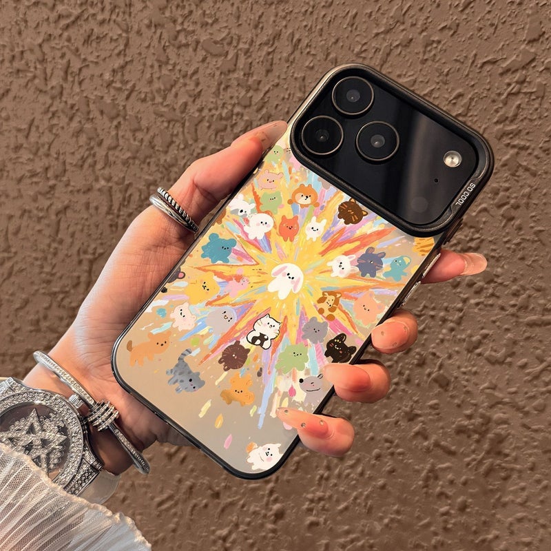 جراب هاتف Apple iPhone 17 Pro Max بتصميم كرتوني شفاف يضم ألعابًا نارية وحيوانات - جراب واقٍ مقاوم للصدمات - Image 2