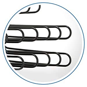 Everbuy Cloth Hanger/Trouser Hanger/Pant Hanger Stainless Steel,Multi-Cloth Hanger,Light Weight with 5 Layer, Cupboard Organizer, Space Saving Designer Hanger. Black -6 Pcs - Image 5