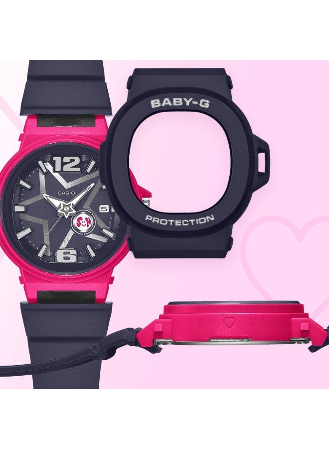 كاسيو ساعة كاسيو بيبي-جي BGA-10D-6A نسائية بعرض تناظري، مقاومة للماء حتى 100 متر، بسوار بنفسجي، بتصميم عصري أنيق - Image 4