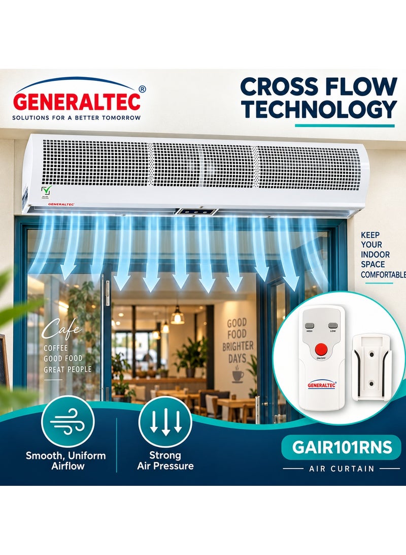 Generaltec Air Curtain 90cm with Sensor & Remote Control, Cross Flow Technology, Strong Air Pressure, Low Noise, Energy Efficient – Model GAIR101RNRS | 1 Year Warranty - Image 5