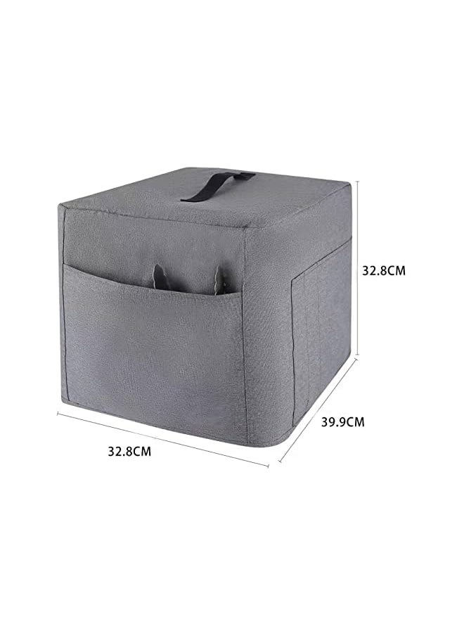 vesus - Air Fryer Dust Cover Heat-Resistant Waterproof Dust-Proof Nylon Fabric Dust Cover Case Protection for 4-6 Quart Air Fryer Pressure Cooker with 4 Storage Pockets Washable Fryer Dust Cover - Image 1