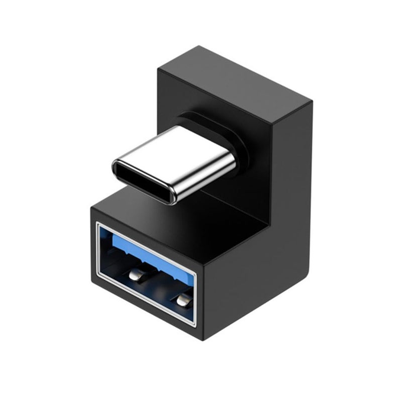 xiwai 180-Degree USB-C OTG Adapter - USB-C to USB 3.0 Female Extension Adapter for Tablets & Phones - Image 1