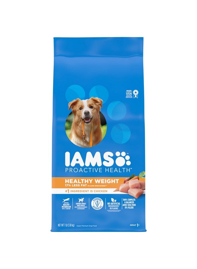 Iams Proactive Health Healthy Weight Control Adult Dry Dog Food With Real Chicken, 7 Lb. Bag - Image 1