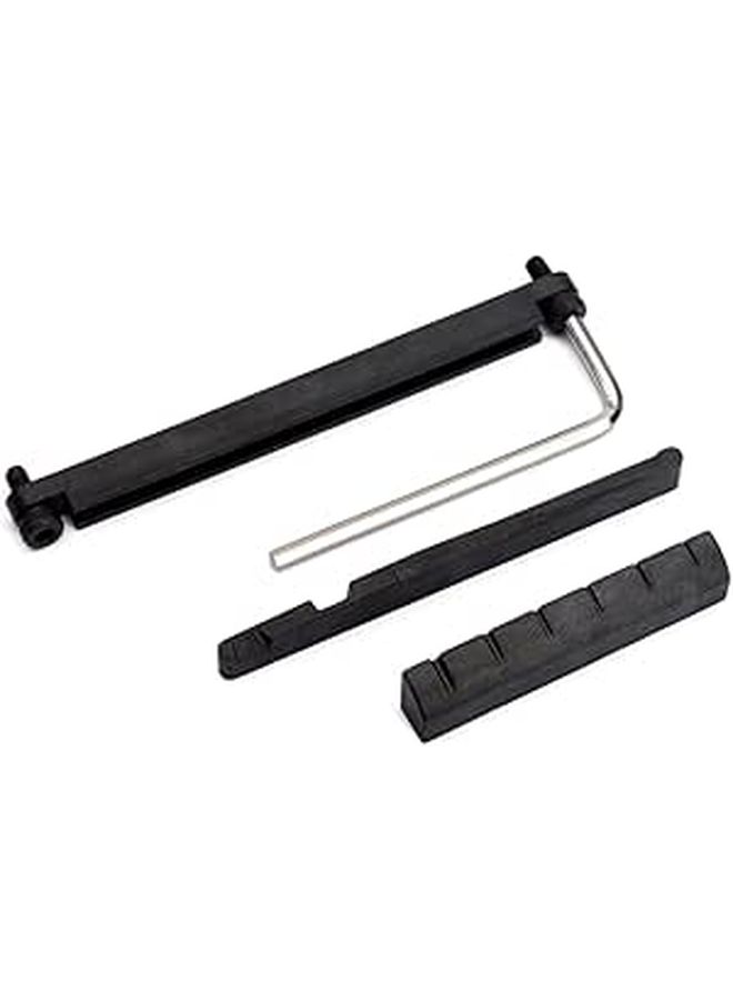 Acoustic Guitar Nut Saddle and Adjustable Lower Nuts Rail Set with Driver - Image 1