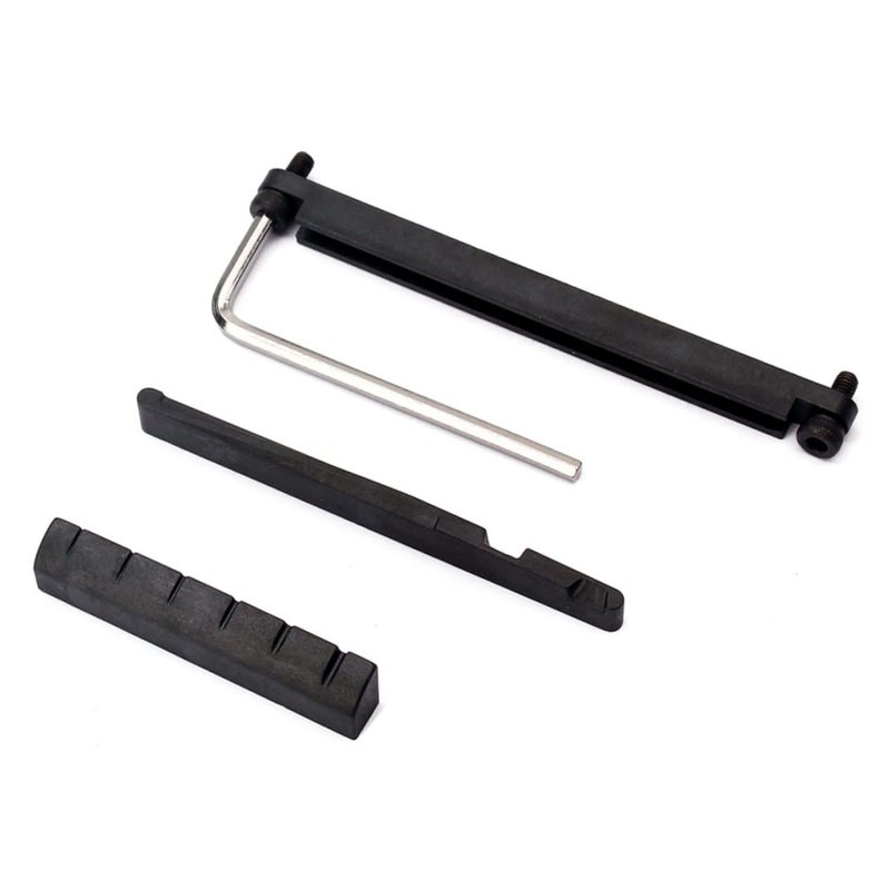 Acoustic Guitar Nut Saddle and Adjustable Lower Nuts Rail Set with Driver - Image 5