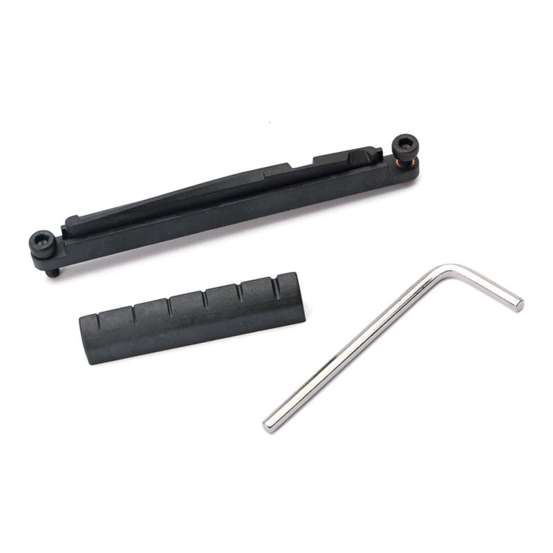 Acoustic Guitar Nut Saddle and Adjustable Lower Nuts Rail Set with Driver - Image 4