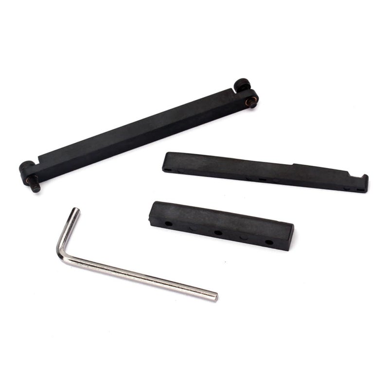 Acoustic Guitar Nut Saddle and Adjustable Lower Nuts Rail Set with Driver - Image 3