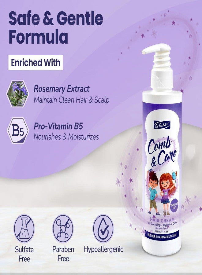 Dr. Fischer Hair Detangler, Cream Leave-In for Children, Rich in Rosemary Oil and Vitamin B5. For an Easy-To-Comb Hair 22 fl.oz. - Twin Pack - Image 5