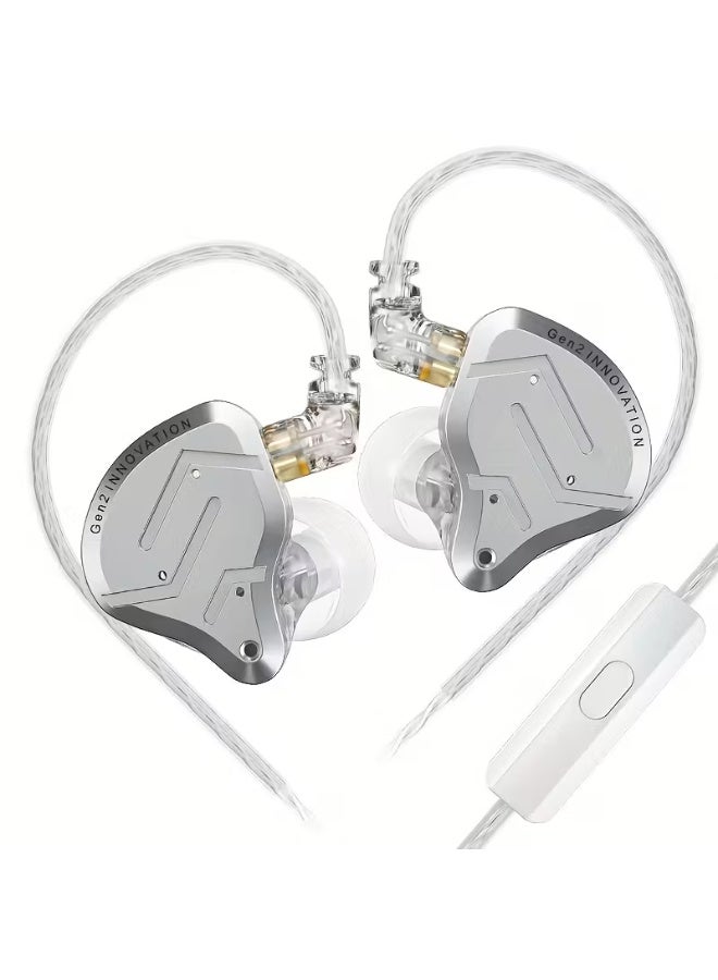 Linsoul KZ ZSN Pro 2 Hybrid Drive 1BA+1DD In Ear Earphones, HIFI Bass Headset, Monitor Earbuds Sport Headphone with 2PIN Cable, Communication Headset, Workout Earbuds, Compact Headphones, Closedback Earphones, Detachable Cable, Highfidelity Sound, Noisecanceling Headphones, Professional Earphones, Gamers, Fitness Enthusiasts - Image 1